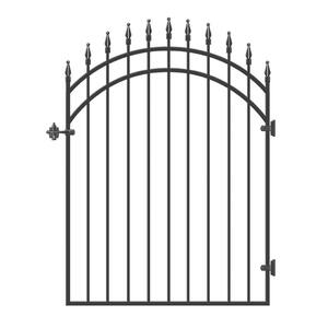 45 in. x 68 in. Diamond Tipped Gate Door with Arched External Rail for 48 in. Openings (Hardware included)