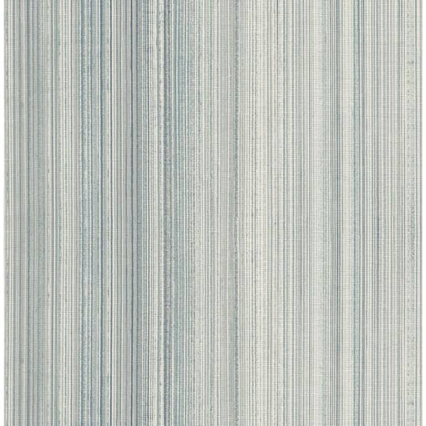 Elan Blue Ombre Stripe Wallpaper Sample