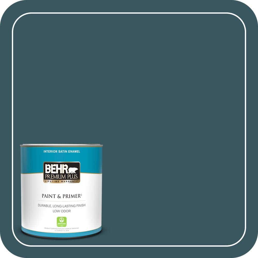1 qt. #520F-7 Kingfisher Satin Enamel Low Odor Interior Paint & Primer price history on PriceWatchPro