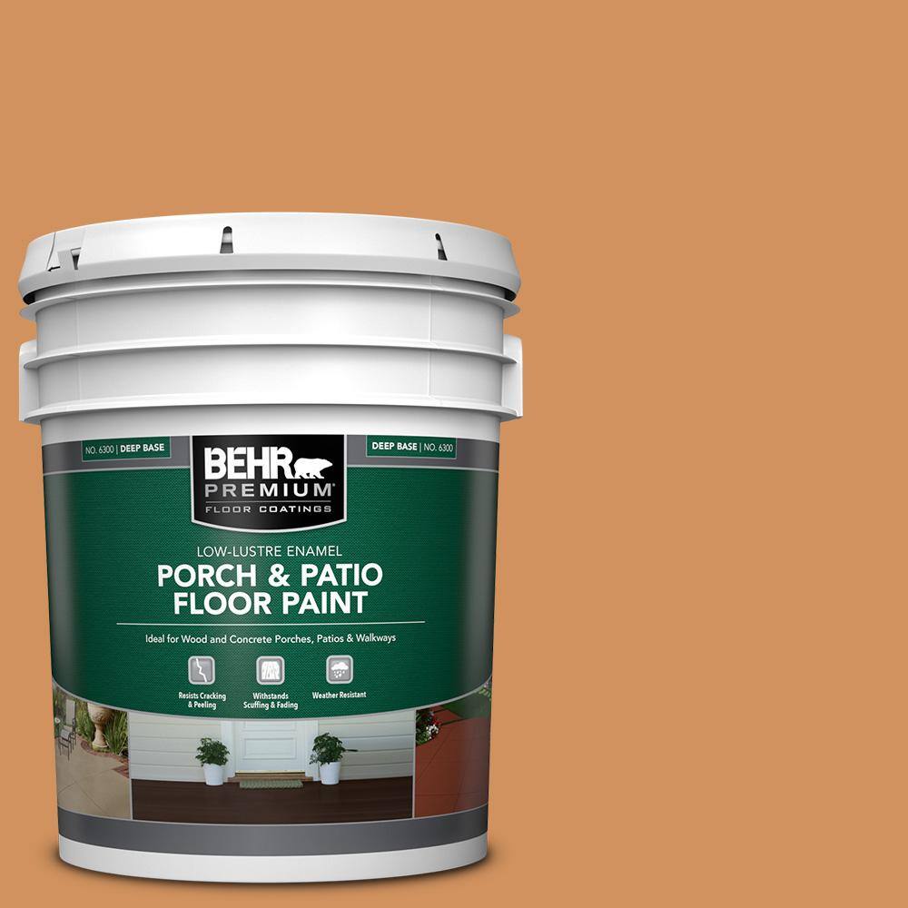 5 gal. #BIC-15 Golden Poppy Low-Lustre Enamel Interior/Exterior Porch and Patio Floor Paint price history on PriceWatchPro