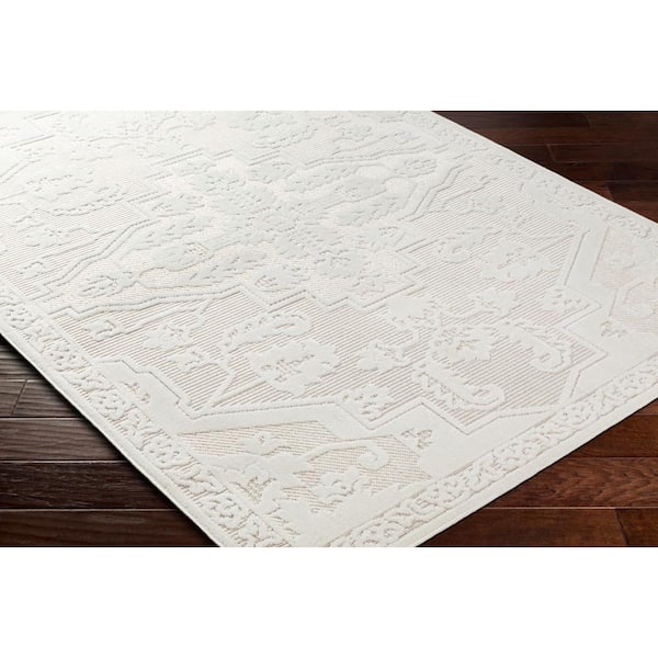 San Diego White 7 ft. x 9 ft. Indoor/Outdoor Area Rug
