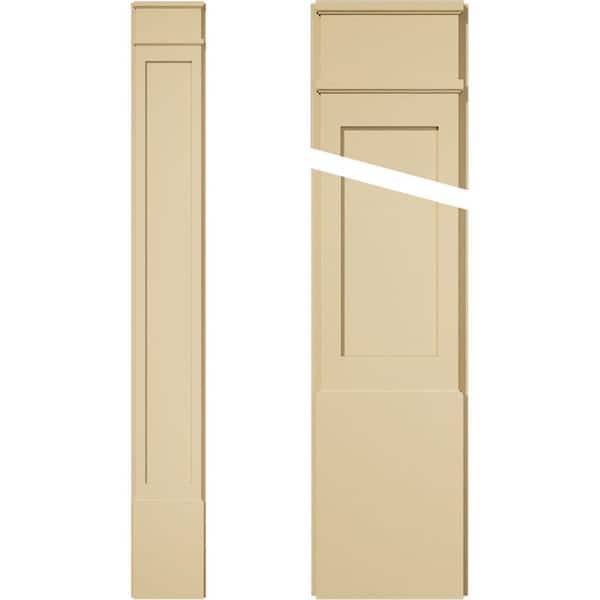 Ekena Millwork 2 in. D x 12 in. W x 96 in. L Primed Polyurethane Pilaster 1- Pack
