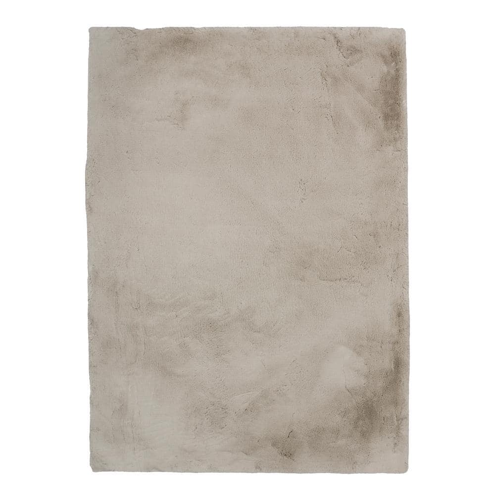 Rocco Faux Rabbit Pale Gray 3x5 Area rug price history on PriceWatchPro