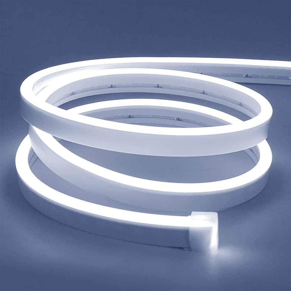 16.4 ft. White Hardwired Integrated LED Strip Light, Waterproof Neon Strip Silicone Neon Rope Light for Kitchen Bedroom price history on PriceWatchPro