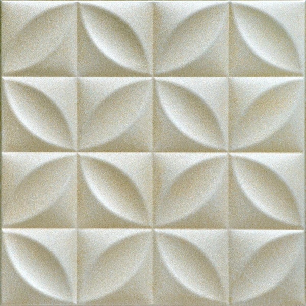 A La Maison Ceilings Perceptions Onyx Gold 1.6 ft. x 1.6 ft. Decorative Foam Glue Up Ceiling Tile (21.6 sq. ft./case)