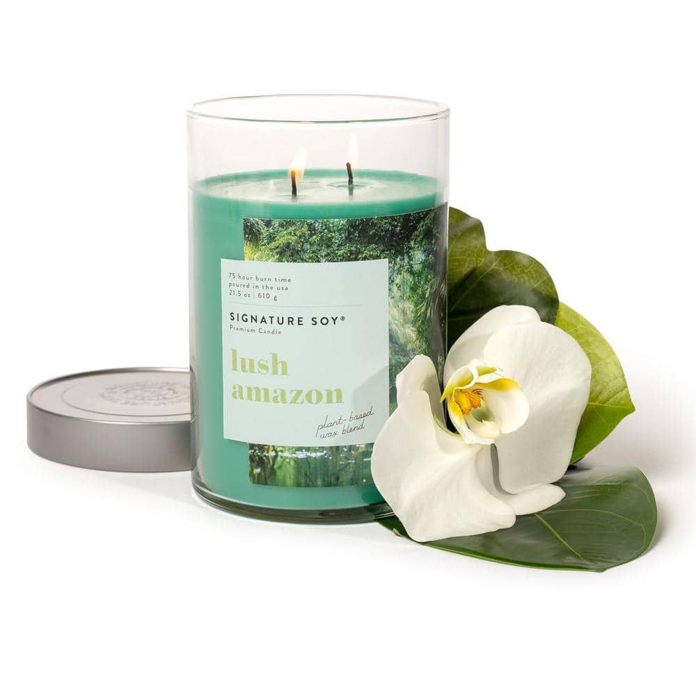 Green Soy Scented Jar Candle with Lid