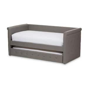 Alena Contemporary Gray Fabric Upholstered Twin Size Daybed