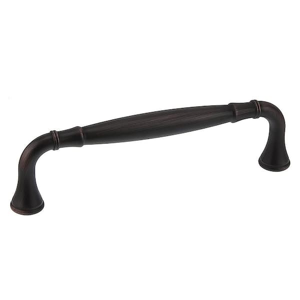 Richelieu Hardware Candiac Collection 5 1/16 in. (128 mm) Brushed Oil-Rubbed Bronze Traditional Curved Cabinet Bar Pull