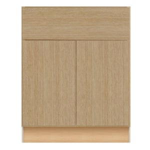 Hargrove 30 in. W x 24 in. D x 34.5 in. H Assembled Plywood Base Kitchen Cabinet in Vanguard Oak with Soft Close Doors