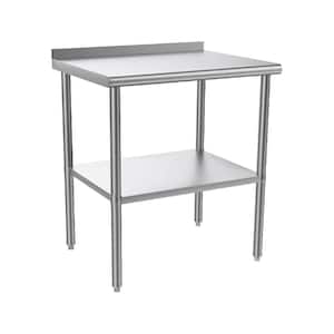 30 in. x 24 in. Stainless Steel Kitchen Prep Table Kitchen Utility Table