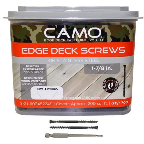 CAMO 1-7/8 in. 316 Stainless Steel Trimhead Deck Screw (700-Count)