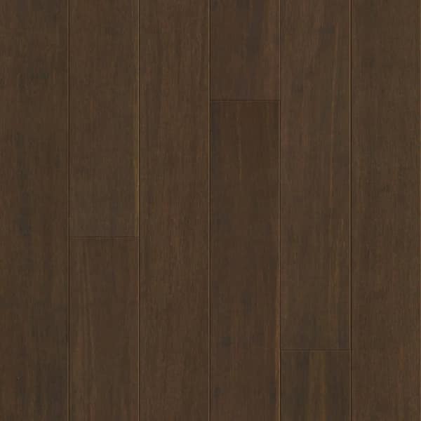 Brighton Cocoa 1/2 in. T x 5 in. W x 72-7/8 in. L T and G Prefinished Strand Woven Bamboo Flooring (20.7 sq. ft. /Case)