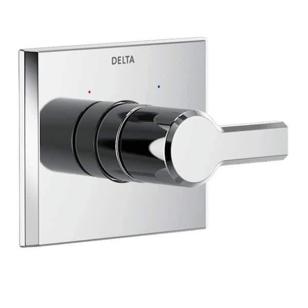 Delta Pivotal 1-Handle Wall-Mount Valve Trim Kit in Lumicoat Chrome (Valve Not Included)