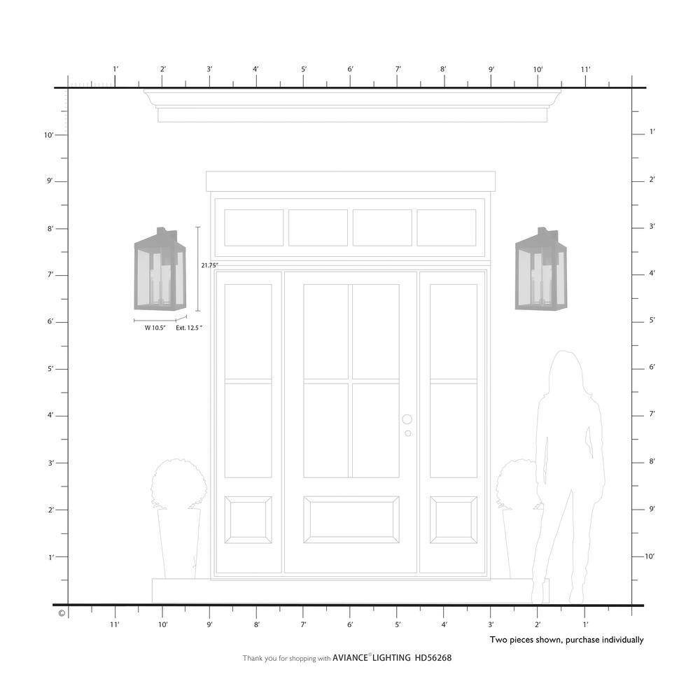 Bartek Brushed Nickel 3-Light Dimmable Lantern Sconce with Clear Glass