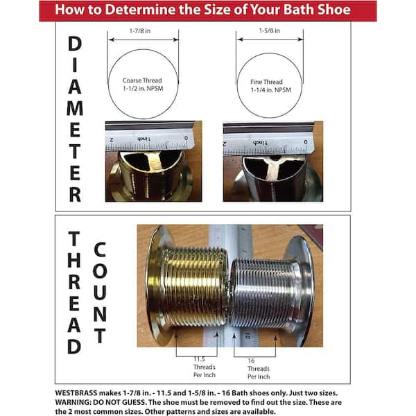 1-1/2 in. NPSM Twist & Close Bathtub Drain Plug, Coarse Thread, Polished  Brass