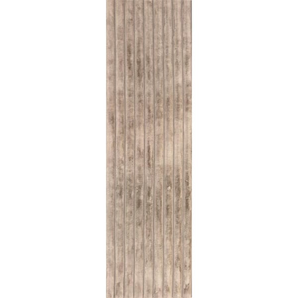 nuLOOM Kai Machine Washable Taupe 2 ft. x 8 ft. Solid Runner Rug