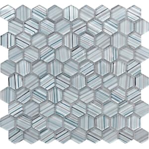 Moongrey Triangle Glass Mosaic Tile