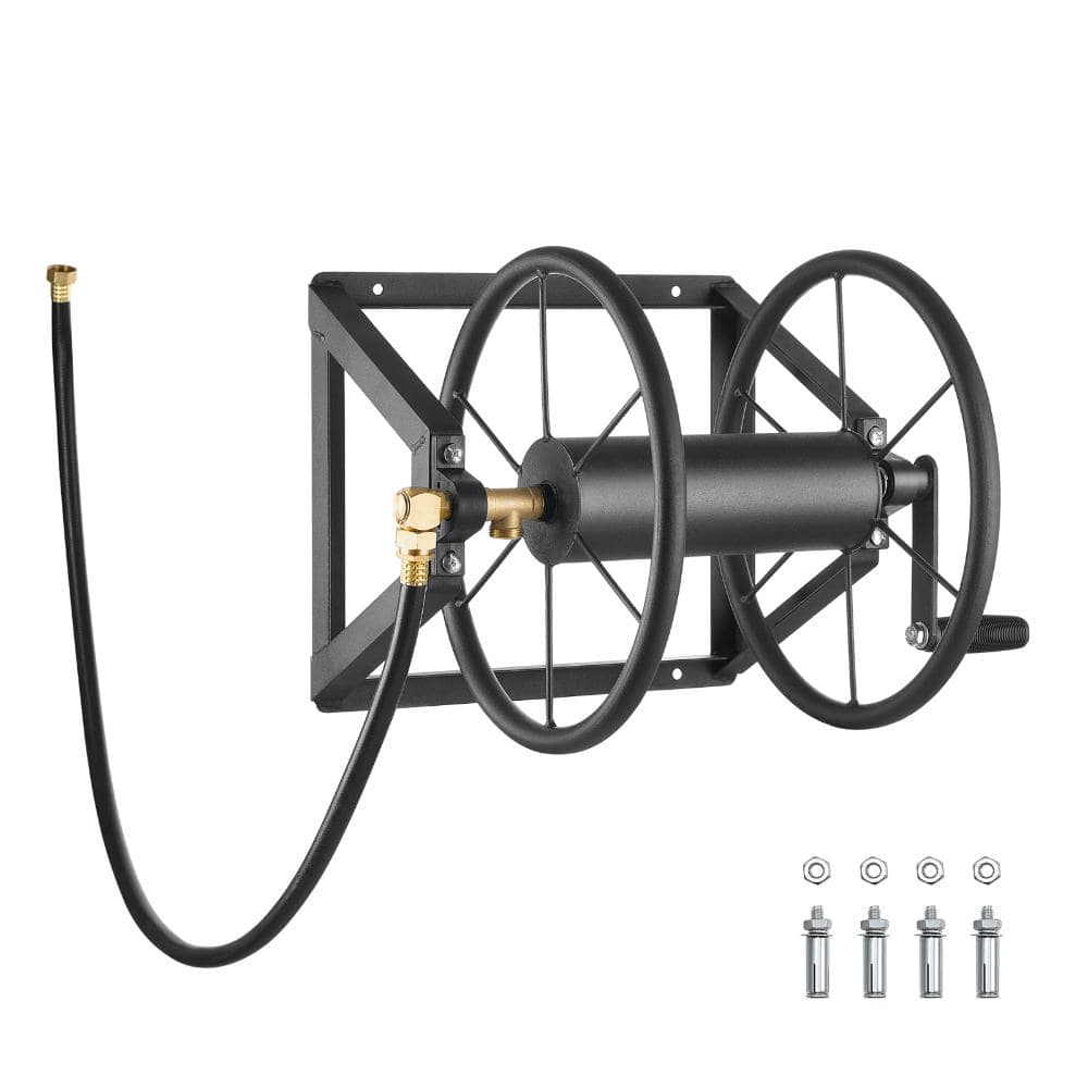22.83 X 15.35 X 17.72 in. Wall-Mounted 200 ft. Heavy-Duty Steel Garden Hose Reel Wall-Mount Manual Reel price history on PriceWatchPro