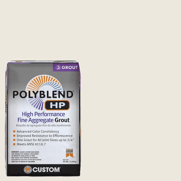 Custom Building Products Polyblend HP #381 Bright White 25lb High Performance Fine Aggregate Grout