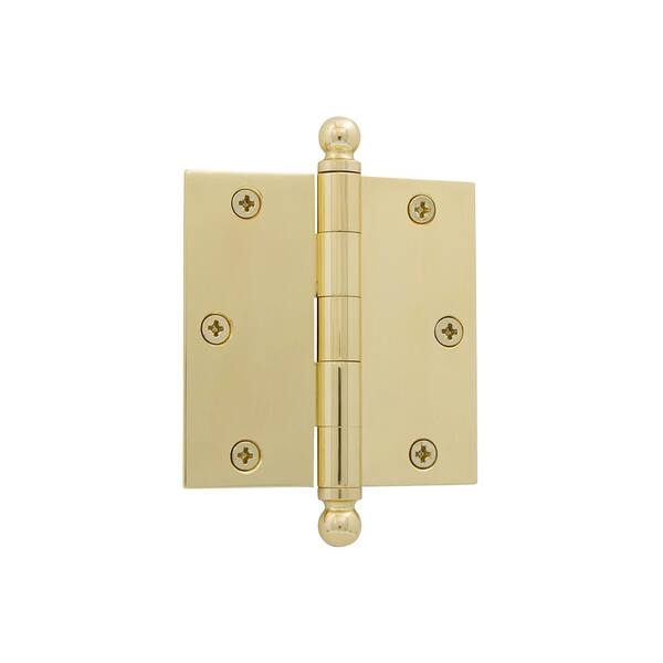 loose pin,ball end hinge,100 x 75 x 3 mm,brass and 9 other finishes 