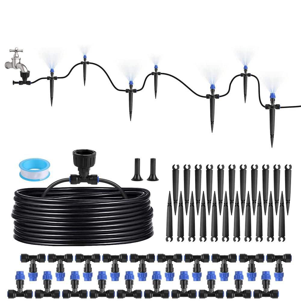 75 ft. Drip Irrigation Kit, Adjustable Misting Nozzle for Garden Lawn Patio price history on PriceWatchPro