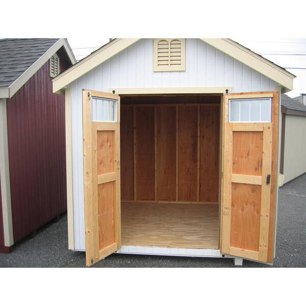 Colonial Williamsburg 10 Ft X Wood Storage Shed Diy Kit With Floor 10x10 Wcgs Wpnk Fk - Shed Wall Vents Home Depot