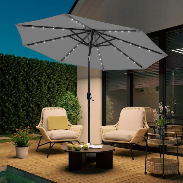 big patio umbrellas in blue SUMMIT LIVING 13 ft Large Umbrella Double-Sided Rectangular Outd Up-To-30pc-Off-SS25 PHI VILLA 15ft Large Style:Randomly numbered Velcro Badge [Badge only] The UPF 50+ UV