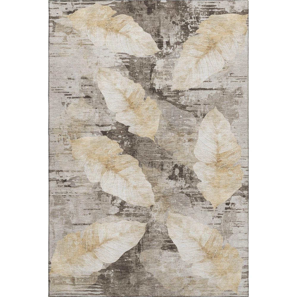 Mayfield Premium Machine Washable Abstract AMF2172 Brown 9 ft. x 12 ft. Area Rug price history on PriceWatchPro