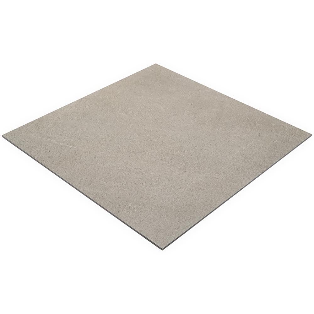 Lincoln 36" x 36" Matte Gray Porcelain Cement Look Tile