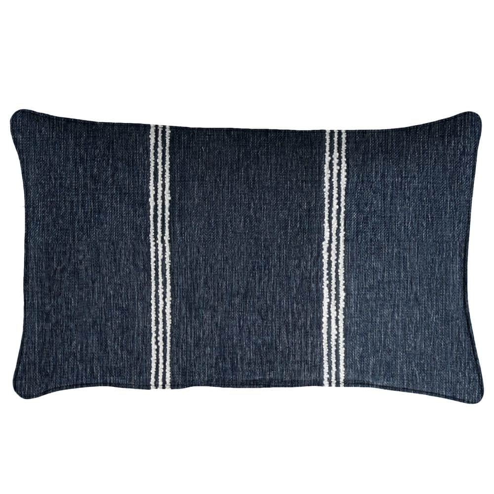 Sunbrella Lengthen Indigo Rectangle Outdoor Lumbar Pillow price history on PriceWatchPro