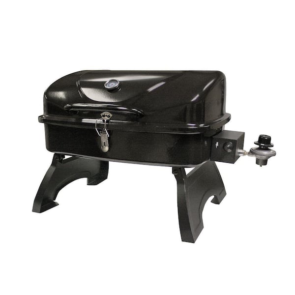 Smoke Hollow Tabletop Portable Gas Grill in Black with Folding Legs