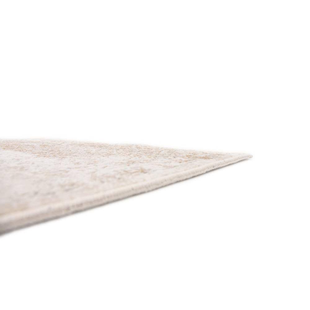 Beige and Light Brown Stain-Resistant Runner Rug