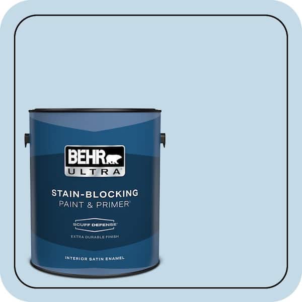 BEHR ULTRA 1 gal. Home Decorators Collection #HDC-CT-15 Summer Sky Extra Durable Satin Enamel Interior Paint & Primer