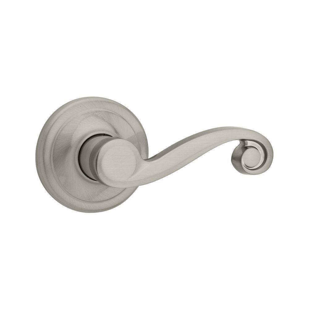 Kwikset Lido Satin Nickel Hallcloset Door Lever With Microban Antimicrobial Technology 720ll 15 3917