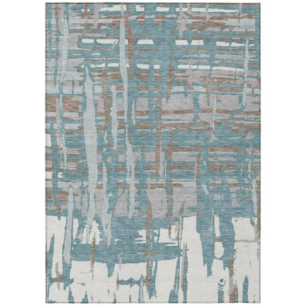 Chantille Machine Washable Indoor/Outdoor Abstract ACN2989 Teal 9 ft. x 12 ft. Area Rug price history on PriceWatchPro