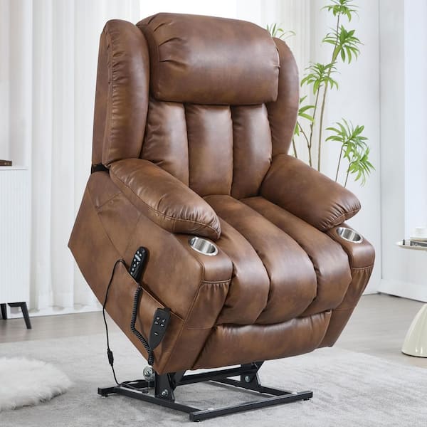 aisword Dual Motor Leatheraire Power Lift Recliner Chair with