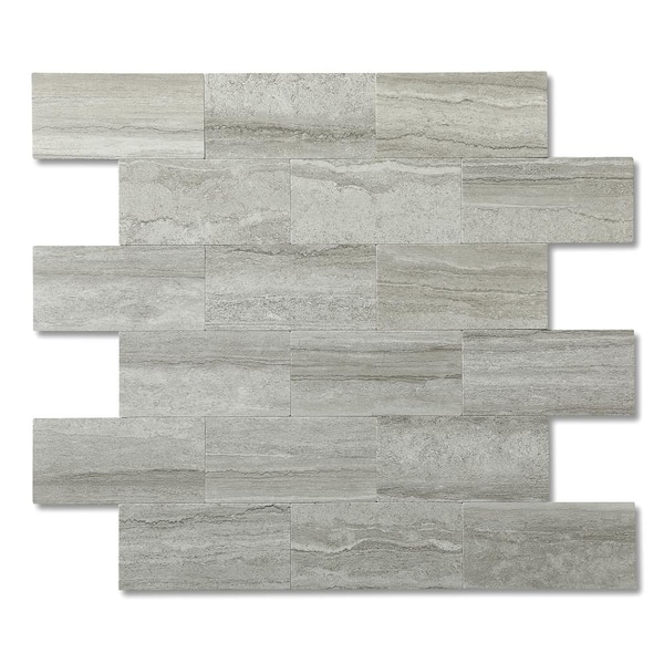 Yipscazo Subway Collection Wood Gray 12 In X 12 In Pvc Peel And Stick Tile 5 Sq Ft5 Sheets 4979