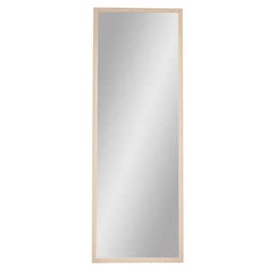 22.8 in. W x 65 in. H Rectangular Wood Framed Wall Bathroom Vanity Mirror, Full-Length Dressing Mirror in Light Oka