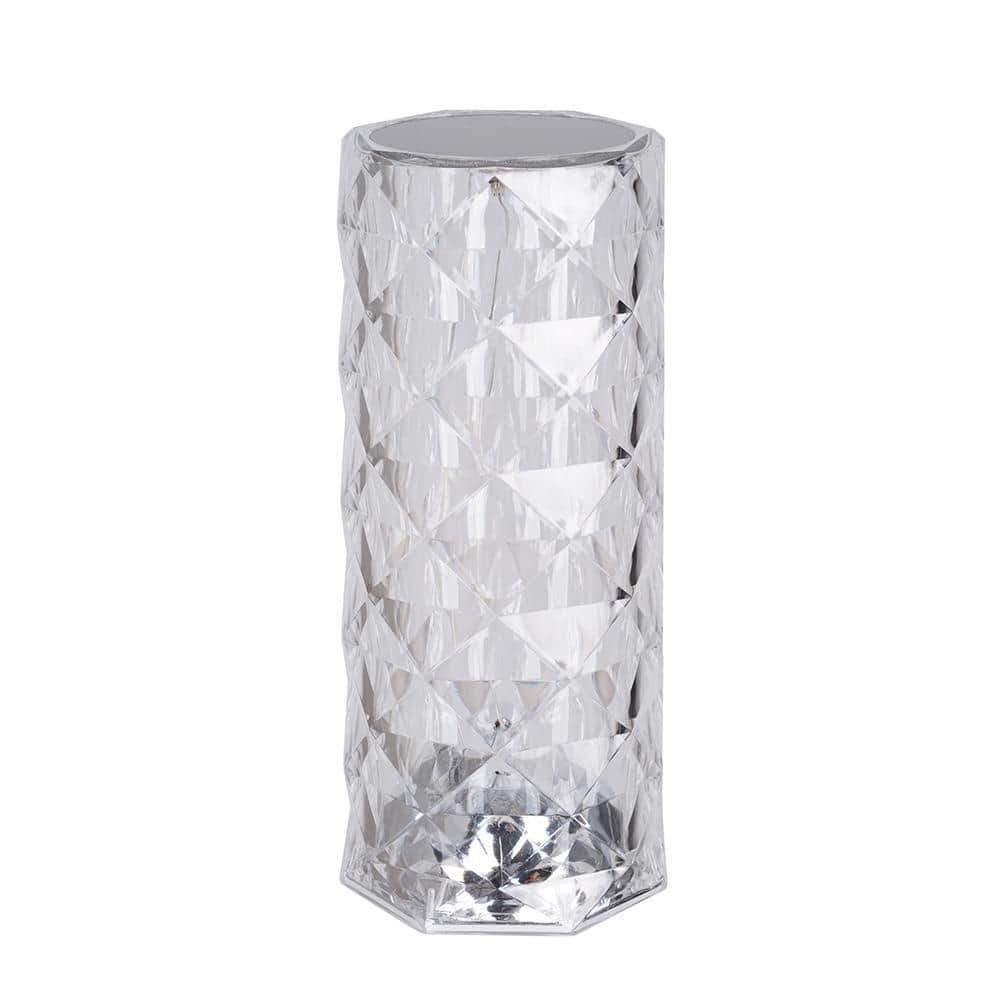 Clear Acrylic Cordless RGB Color-Changing Table Lamp