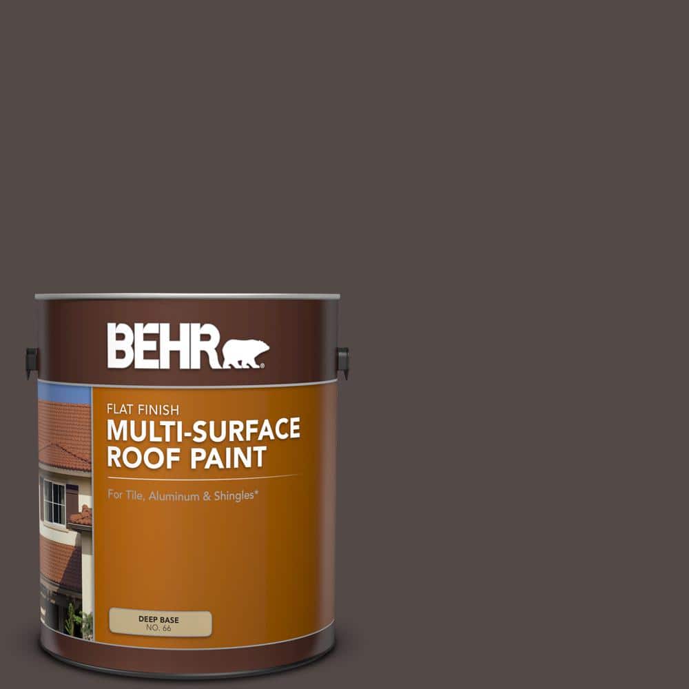 1 gal. #RP-31D Chaparral Brown Flat Multi-Surface Exterior Roof Paint