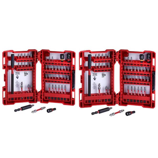 Milwaukee SHOCKWAVE Impact Duty Alloy Steel Screw Driver Bit Set (90Piece) 483240234832