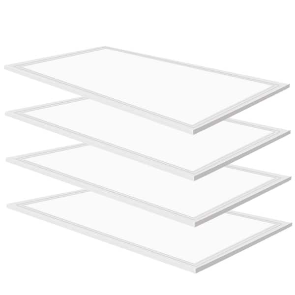 2 ft. x 4 ft. 7800 Lumens Integrated LED Panel Light, 5000K White Color, 4 Pack