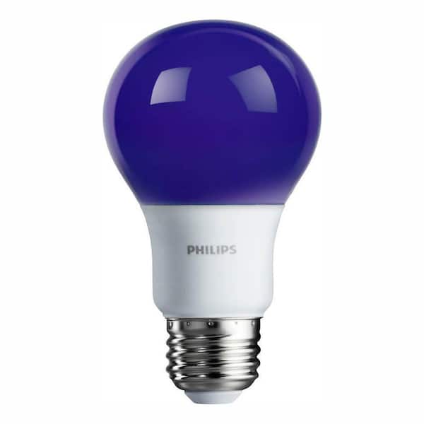 Philips 60-Watt Equivalent A19 Non-Dimmable Purple Colored LED Light Bulb