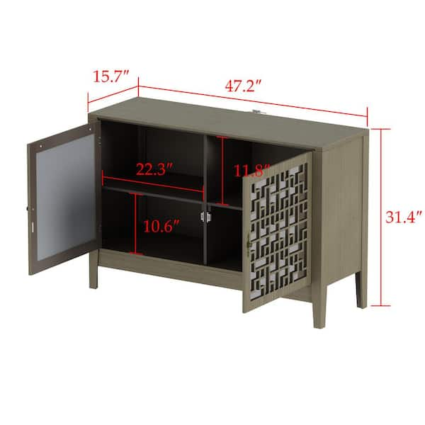 PHI VILLA Storage Cabinet with Baskets, Farmhouse Accent Cabinet Narrow  Cabinet with Shelves for Bathroom Entryway Rattan Cabinet with Drawer End