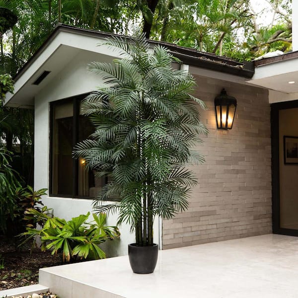 10 ft. UV Resistant Artificial Areca Palm Tree (Indoor/Outdoor)