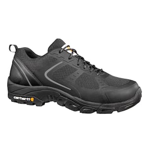 Men's Lightweight Slip Resistant Athletic Shoes - Steel Toe - Black Size 9(M)