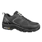 Men's Lightweight Slip Resistant Athletic Shoes - Steel Toe - Black Size 11(M)