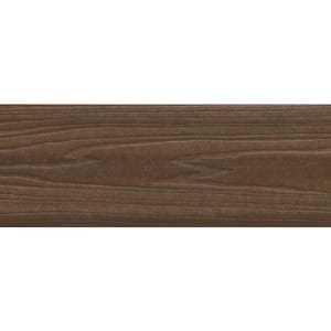 ArmorGuard Designer's Choice 1 in. x 5-1/4 in. x 1 ft. Forest Brown Grooved Edge Capped Composite Decking Board Sample