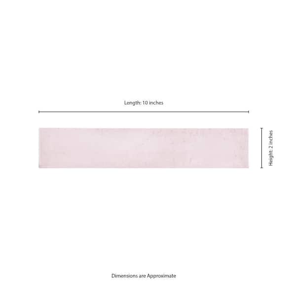 Stella miila♡　1113 MSI Stella Blush Glossy Blush Ceramic Subway Tile 2 in. x 10