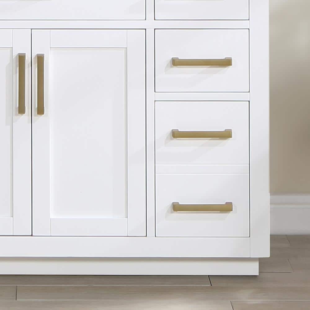Gavino 48" White Wood Vanity with Composite Stone Top
